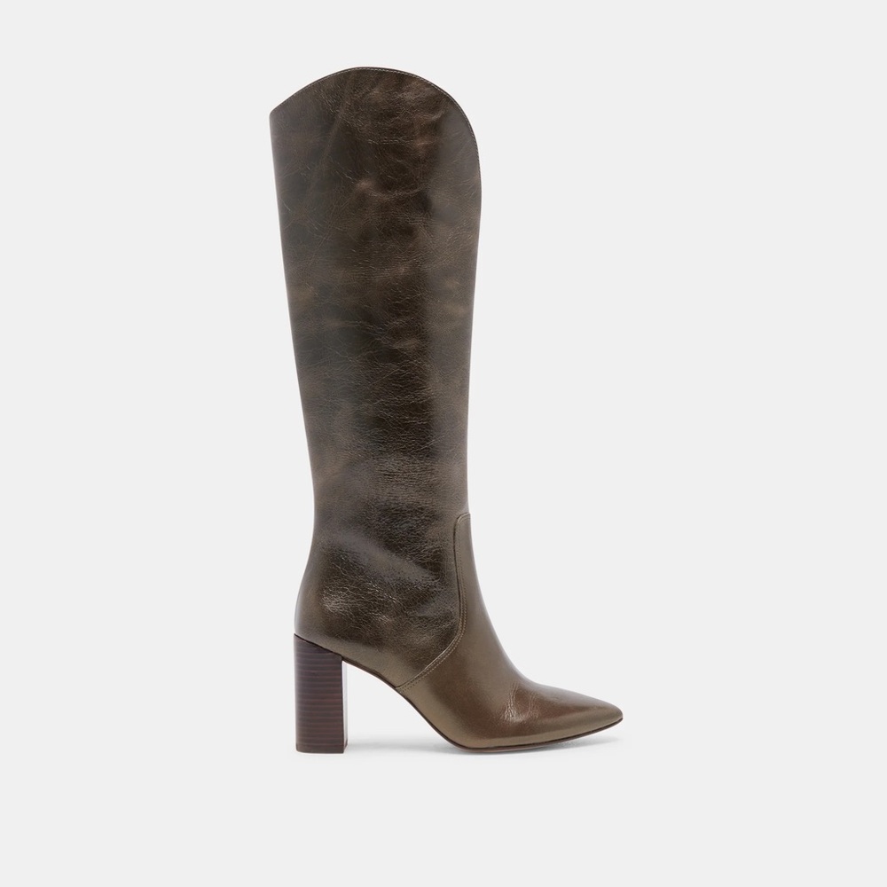 NTW Dolce Vita Nedi Boots Dark Olive Leather
